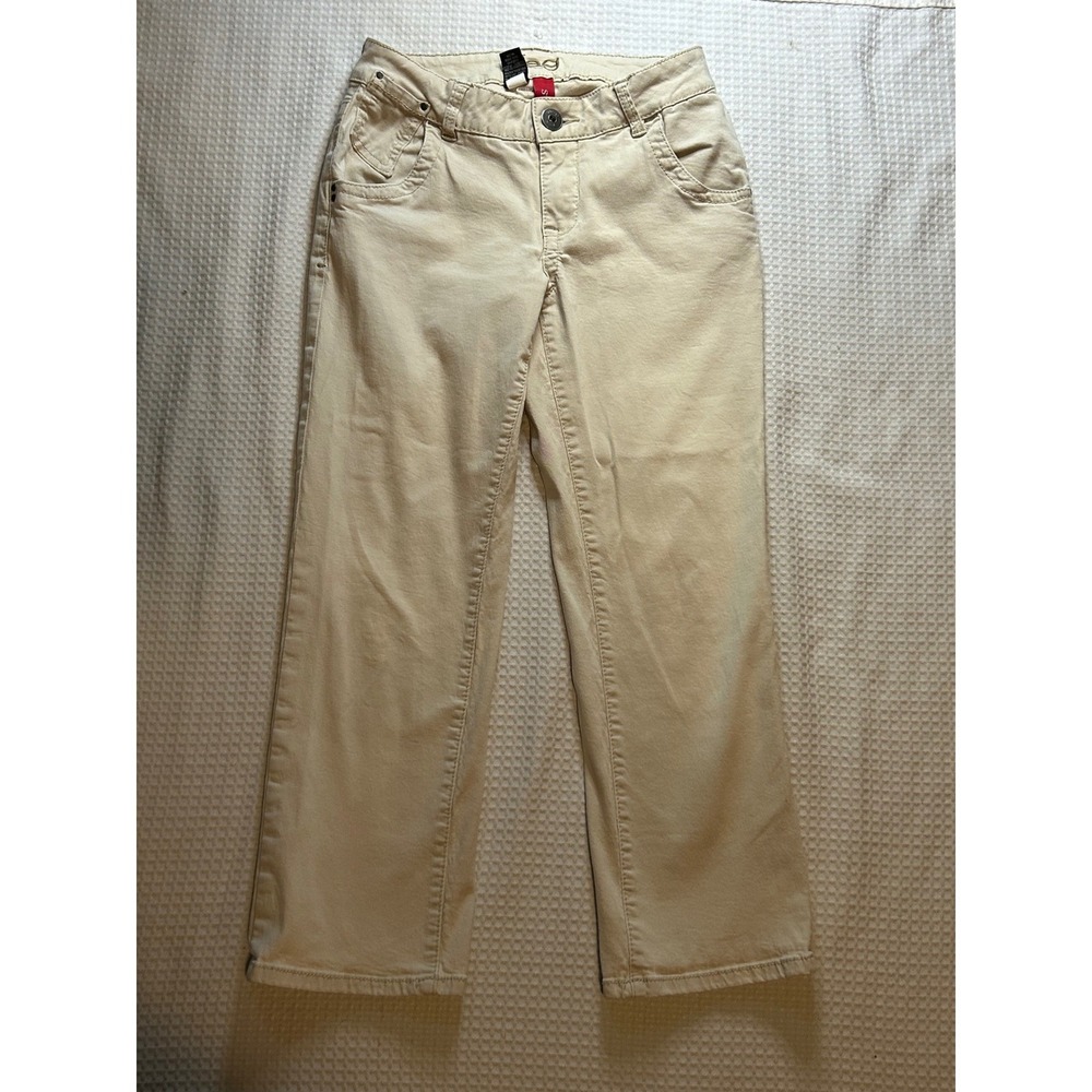 Jag Jeans Women's Size 4 (26") Khaki Tan Straight Leg Stretch Cotton Twill Pants